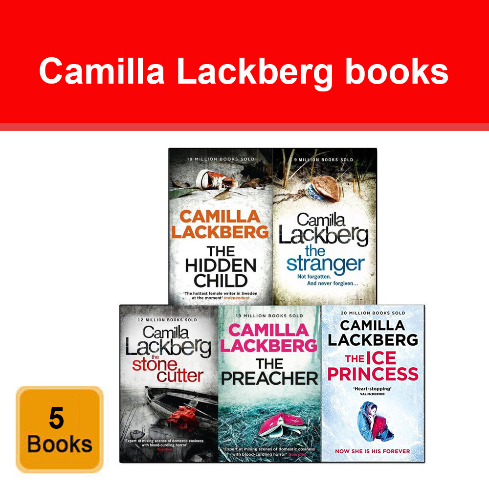 Camilla Lackberg Patrik Hedstrom and Erica Falck Series Collection 5 Books Set