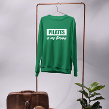 Pilates is my Therapy Sweatshirt Gym Fitness Workout Exercise Funny Yoga Gifts