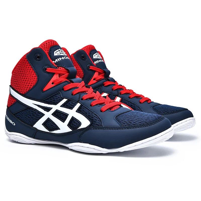 Wrestling Shoes Mid-Cut Boxing Training Boots Lightweight Unisex Professional