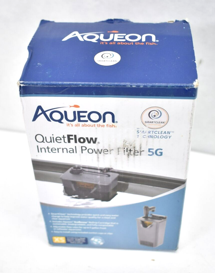Aqueon Quietflow Innenfilter – Für Aquarien Bis 30,5 Liter | Dreistufige Filtration & Verstellbarer Auslauf