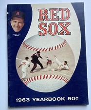 1963 Boston Red Sox Yearbook Conigliaro/Pesky /Carl Yastrzemski  Ex