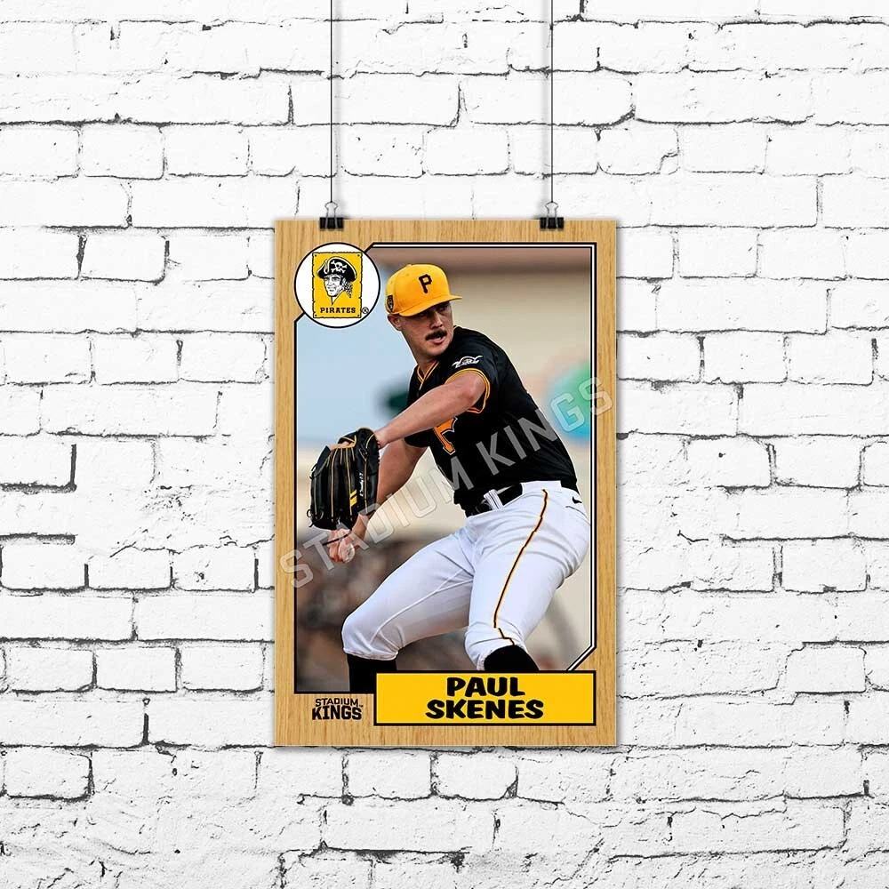 Paul Skenes Pittsburgh Pirates 1987 Baseball Poster -