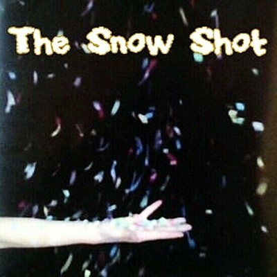 SNOW SHOT CONFETTI 6 SHOOTERS- 3 BLACK + 3 WHITE+ 2 HOLDERS LAUNCHER MAGIC TRICK