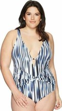 Athena Womens Plus-Size Horizon Twist-Front P...