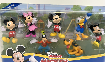 Disney Junior~Mickey~7 Piece Collectible Figure Set~Minnie-Pluto