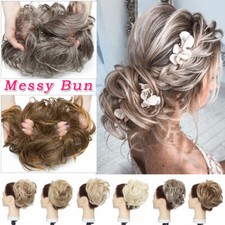 X-LARGE Thick Messy Bun Hair Piece Scrunchie Updo Hair Extension as Human BUN US