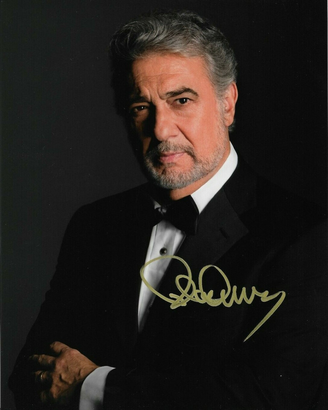 PLACIDO DOMINGO SIGNED 8X10 PHOTO OPERA SINGER THREE TENORS CONDUCTOR SPAIN B