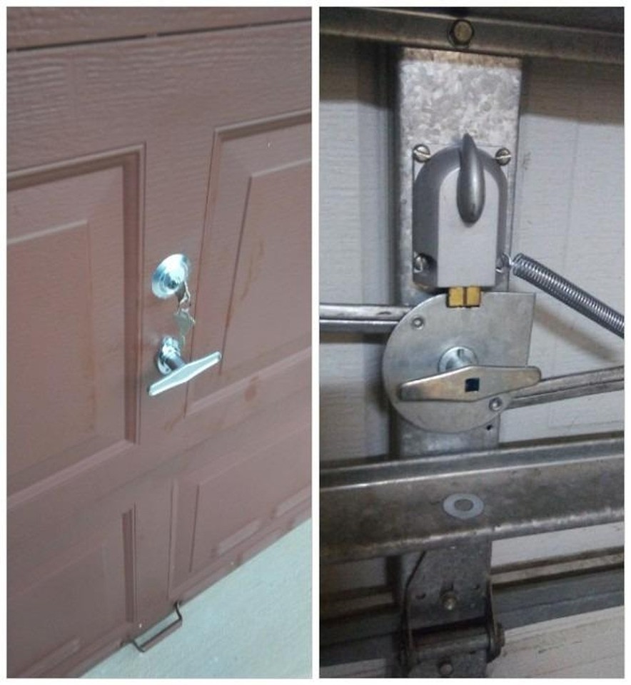 Building & Hardware Garage Door Lock Cylinder & T Handle Kit eBay