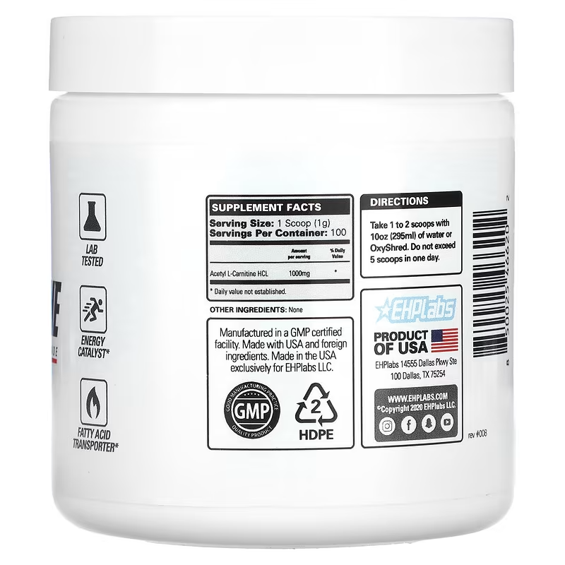 EHP Labs ACETYL L-CARNITINE (3.5 oz) | eBay