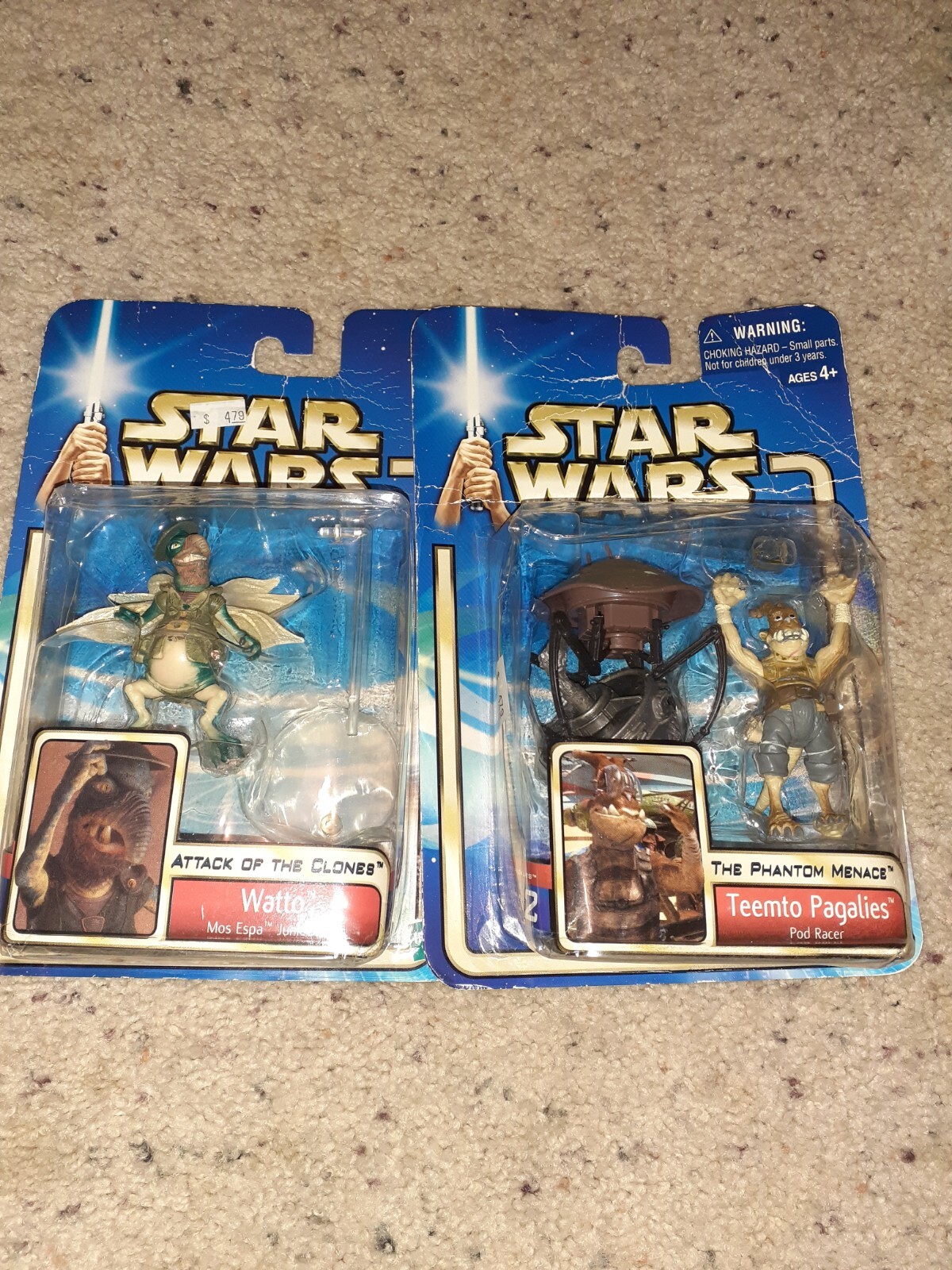 Star Wars Prequel Watto and Teemto Pagalies Hasbro MOC Action Figures