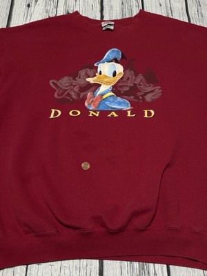 Vintage 1990s Donald Duck Crew Neck Sweatshirt Adult Size XL