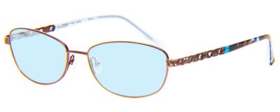 Vera Bradley Maya Multi-Focus Blau Licht Brille Java Blumenmuster Braune 56 MM
