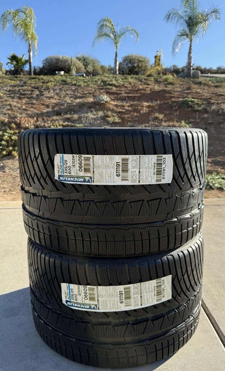 2 NEW 335/25R20 Michelin Pilot Alpin PA4 Performance Winter Snow