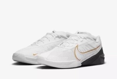 nike metcon gold and white