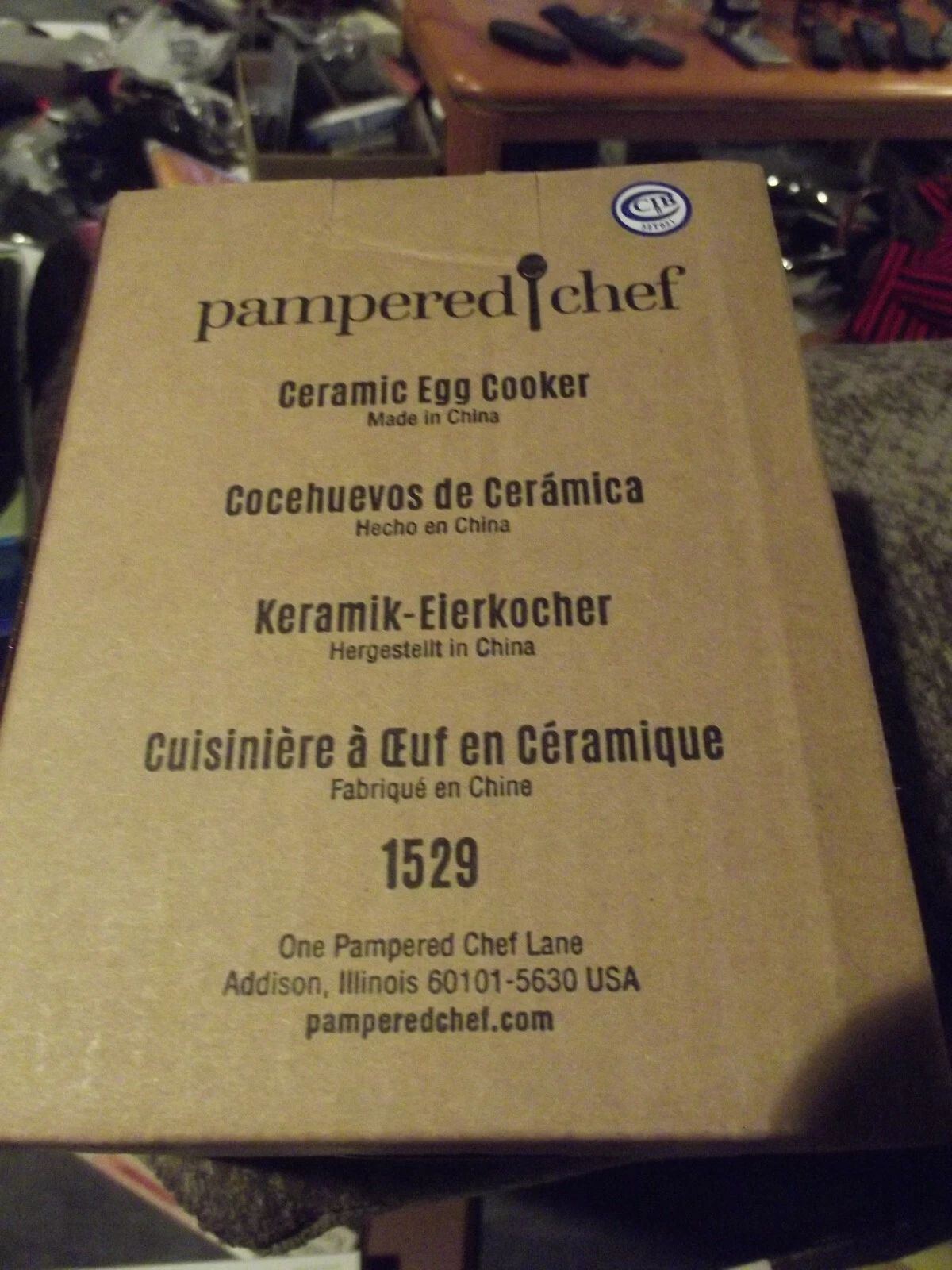PAMPERED CHEF - CERAMIC EGG COOKER 1529