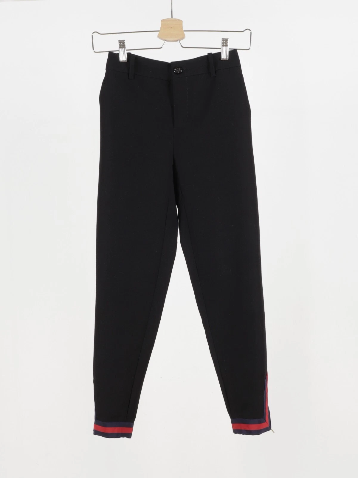 Pantalon skinny noir fille Gucci Web 10 12 ans