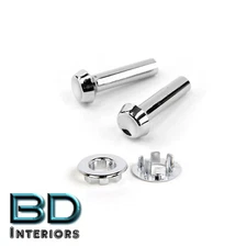 Replacement Chrome Door Lock Knob & Grommet Set 1965-1966 Ford Mustang's 