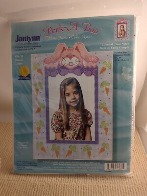 Janlynn Peek-A-Boo BUNNY #36-33 Complete SEALED -Cross Stitch Kit Plastic canvas
