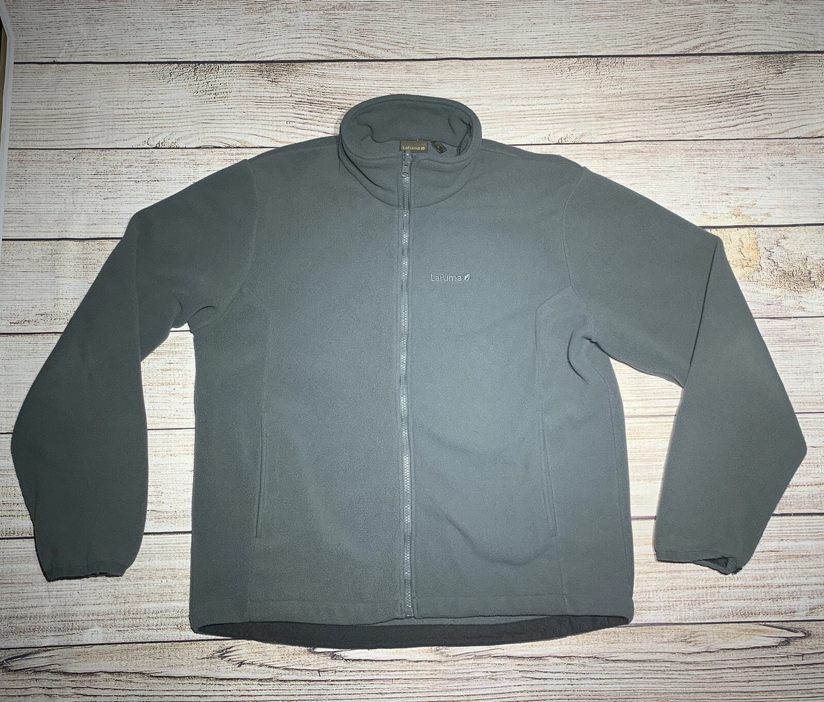 Lafuma France Mens Outdoor Full Zip Fleece Jacket Liner Grey XL