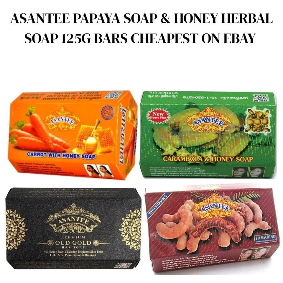 ASANTEE PAPAYA SOAP & HONEY HERBAL SOAP 125G BARS CHEAPEST ON EBAY
