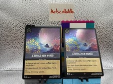 2x A Whole New World - Cold Foil Disney Lorcana First Chapter - 195/204 NM/M