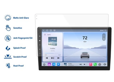 9 Zoll PET Entspiegelt Displayschutzfolie für Android Autoradio Radio GPS Navigation - Bild 1 von 4