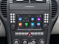 Autoradio Navigation Dab+ Android Auto Kabellos FüR Mercedes SLK R171 Bluetooth