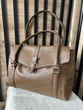 Womens Luxury Soft Real Leathe Large Brown Khaki Tote Shoulder Bag Handbag Y2K