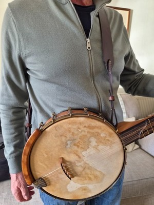 BANJO LEDER ÜBER DEM KOPF ARMBAND, HANDGEFERTIGT