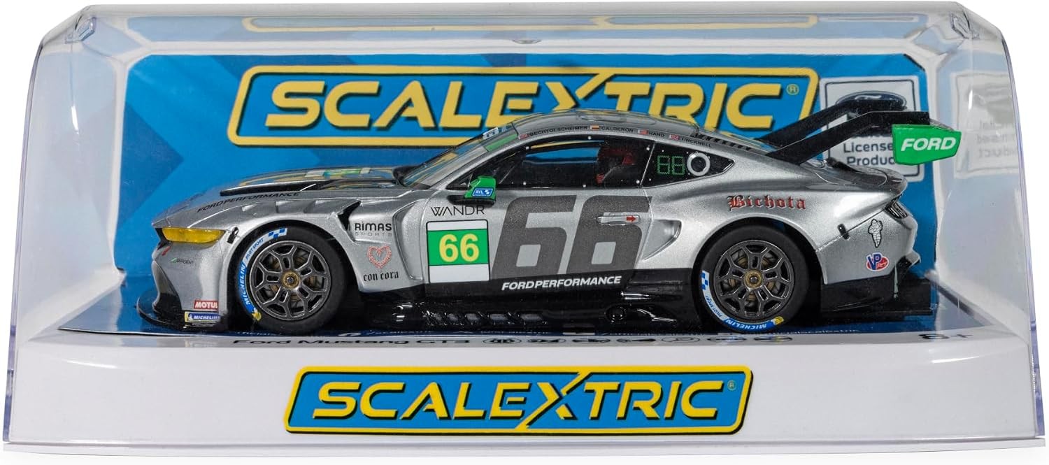Scalextric C4662 Ford Mustang GT3 Slot Car No.66 Daytona 2025 Gradient Racing - Image 7