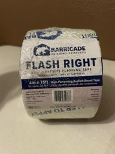 Barricade Flash Right Self-Adhesive Flashing Tape 4in x 75ft Pack of 7