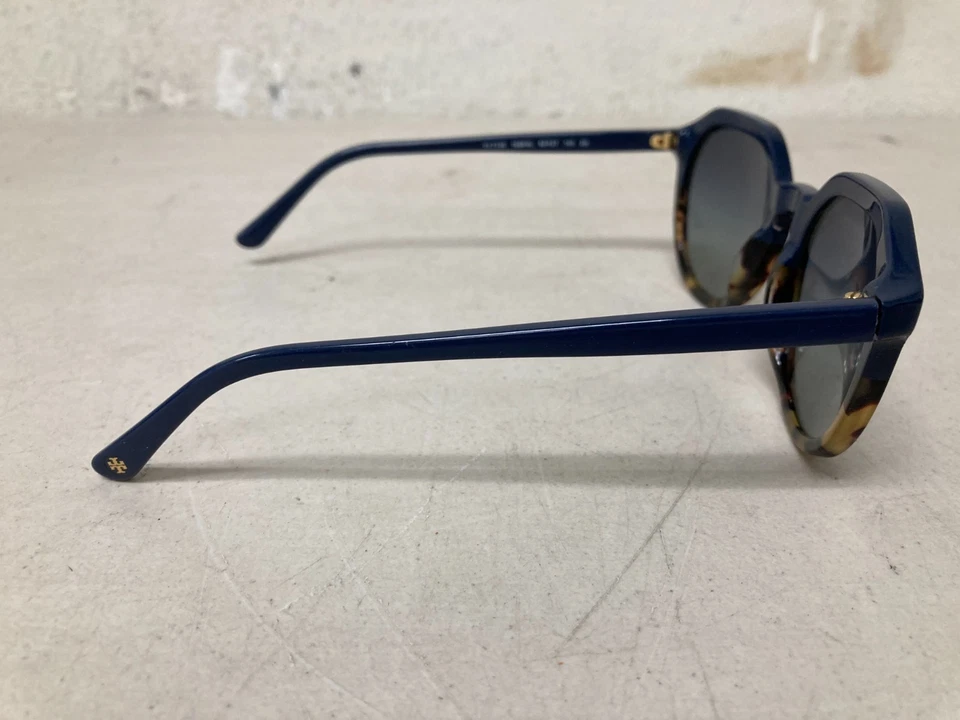 Tory Burch Tortoise/ Dark Blue TY7131 Square 52-21-140 Sunglasses - Image 4 of 4