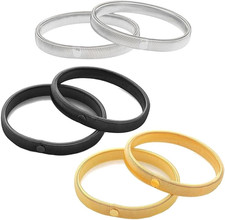 3 Pair Sleeve Garters Elastic Arm Bands Adjustable Anti Slip Shirt Holders
