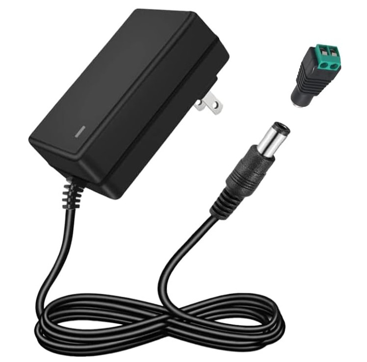 24V 1.5 Amp AC DC Power Adapter Switching Supply 100-240V with 5.5x2.1/2.5mm