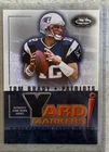 2002 Fleer Box Score Tom Brady Yard Markers Blue Jersey Patch Patriots