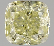 GIA CERTIFIED Natural W-X Range /SI Clarity Diamond 0.33 Ct Cushion Cut 3 mm 1001.39 per carat