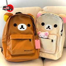 Kawaii Rilakkuma Bear Backpack Large Capacity School Bag Student Shoulder Gift