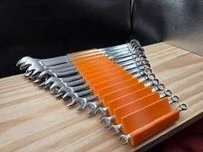 Combination Wrench Organizer Holds 15 for Tool Box Drawers 3D Print Orange Color