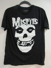 MISFITS OFFICIAL MERCH SPECKLED SKULL 2019 BAND CONCERT MUSIC T-SHIRT LARGE