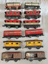 Mixed Lot Of 12 Vintage Marx O Gauge Train Cars