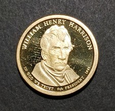 2009 S Proof Dollar Coin William Henry Harrison Presidential Commemorative $1.00