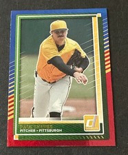 Paul Skenes 2025 Panini Donruss #29 Red & Blue Parallel (Pirates)