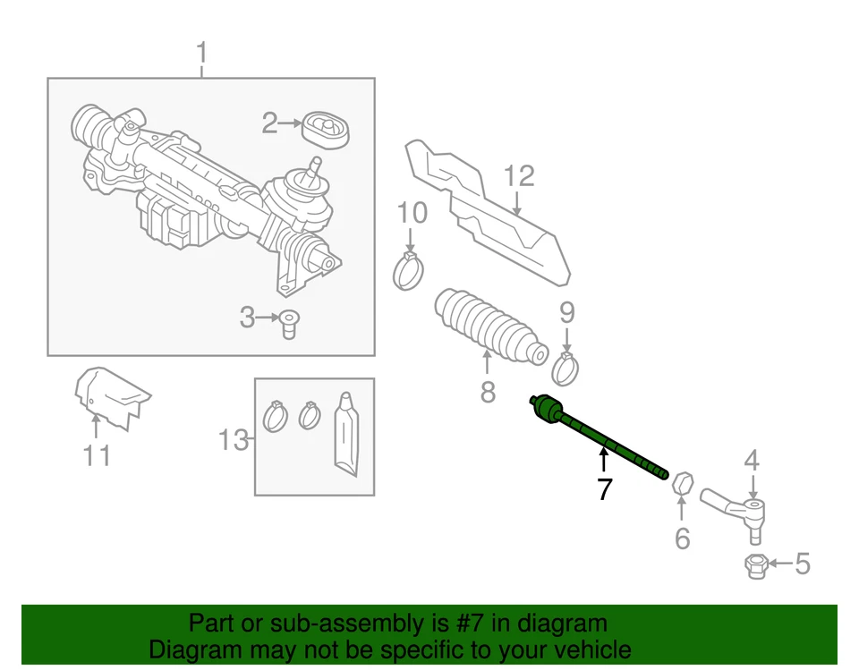 Barra de amarre original Volkswagen 1K0-423-810-A Foto 4 de 4