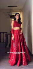PARTY WEAR LEHENGA CHOLI INDIAN DESIGNER BOLLYWOOD LEHNGA WEDDING BRIDAL ETHNIC