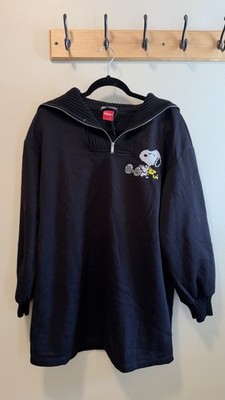 Zara x Peanuts Snoopy Quarter-Zip Pullover