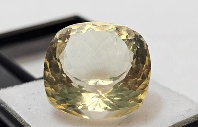Light Yellow Sapphire Cushion Cut 22-23 Ct Natural Loose Gemstone