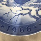 Royal Copenhagen Vintage Christmas Plate - 1966 Blackbird at Christmas Time — photo 2