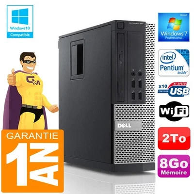 PC DELL 990 SFF Intel G840 Ram 8Go Disque 2 To Wifi W7 - Photo 1/4
