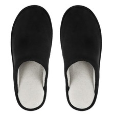 riemot Lined Slippers for Mens Memory Foam Slippers Indoor Slip-On House Shoes