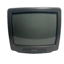 VINTAGE SHARP CRT RV 13F-M50 13" ANALOG COLOR TV Retro Gaming TV